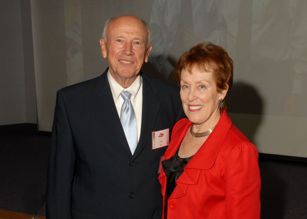 Sam Bell and Betty Castor, former USF president and Florida Secretary of Education