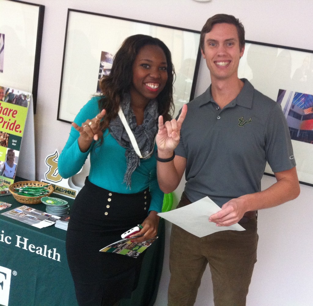 Fall 2014 UG grad Yvell Corrielus and Paul Winterbotham