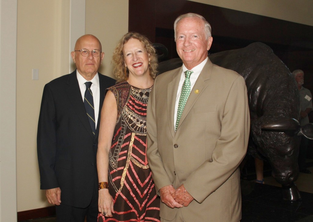 (from left) COPH Deans Drs. Peter Levin, Donna Petersen, and Charles Mahan.