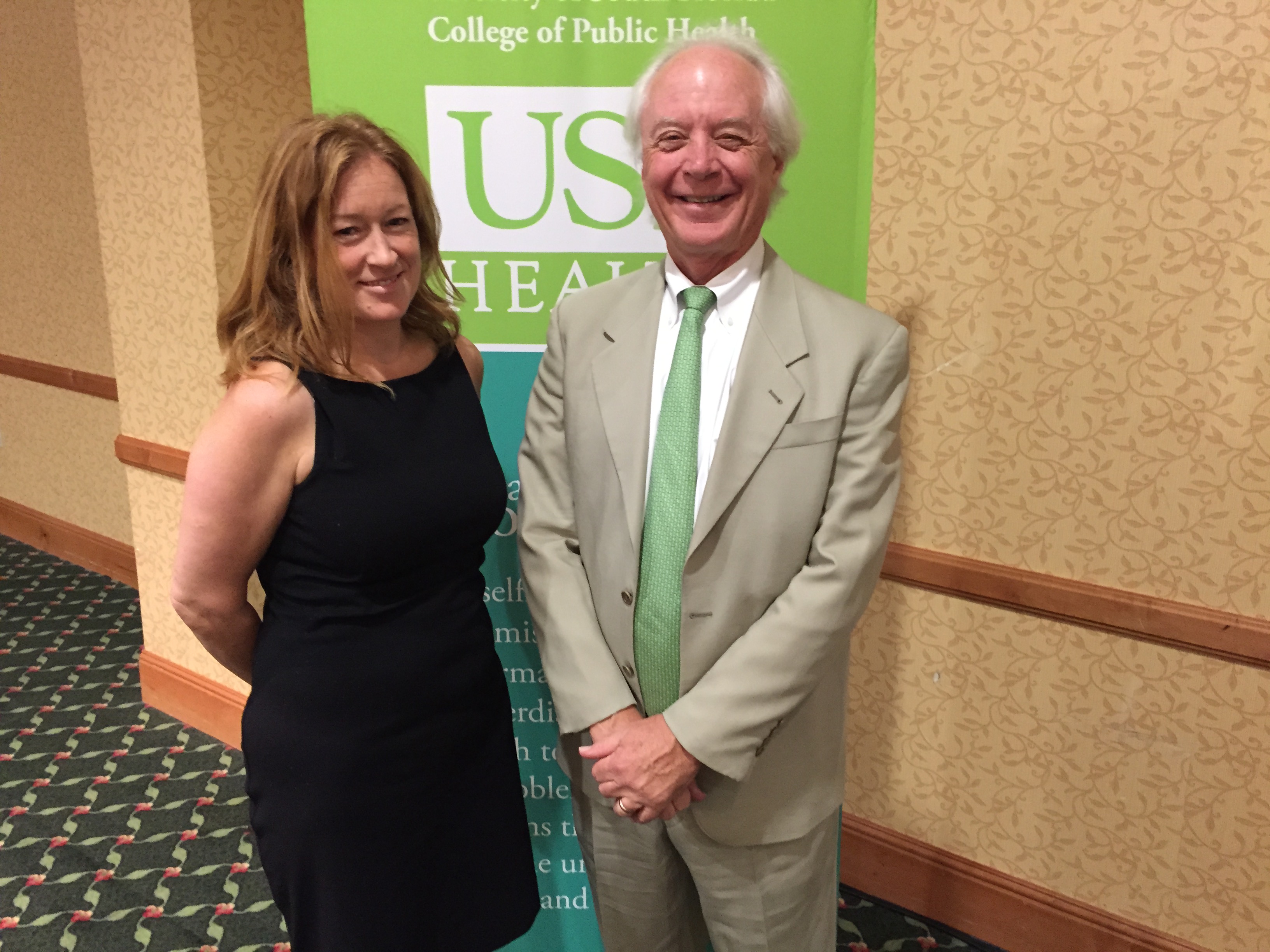 Rachel Nuzum was the keynote speaker at the college’s annual luncheon. She participated in a health policy dialogue with Dr. John Petrila, COPH professor and department chair.