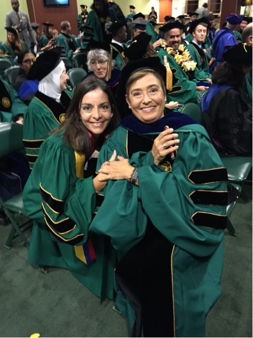 Dr. Aurora Sanchez-Anguiano at one of the COPH’s graduation celebrations. (Photo courtesy of Sanchez-Anguiano)