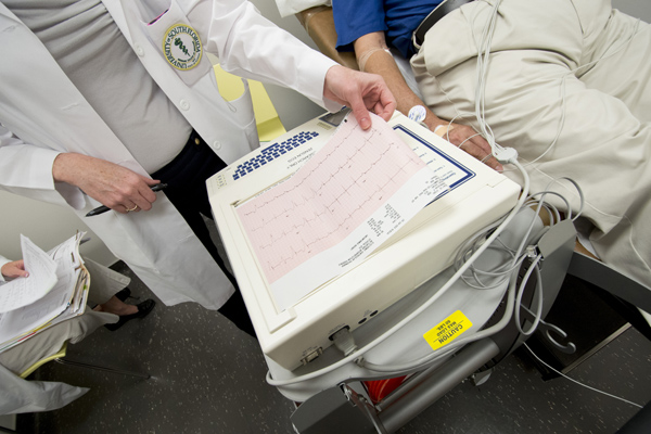 EKG printout, Heart Institute, clinical trial, cardiology