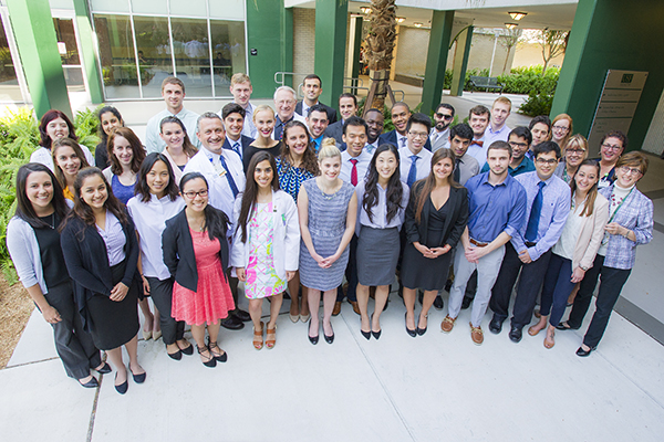 Student presenters with Dr. Bryan Bognar, Dr. Richard Lockey, and SCP leaders.